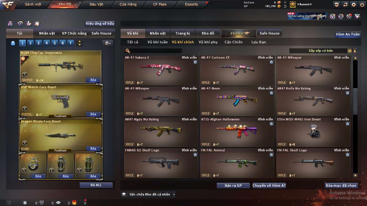 shop acc cf uy tin gia re